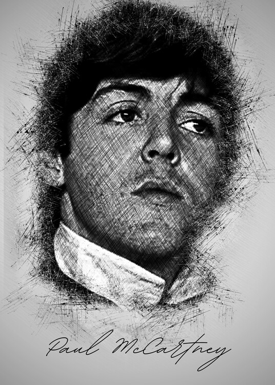 Poster P. McCartney Sketch