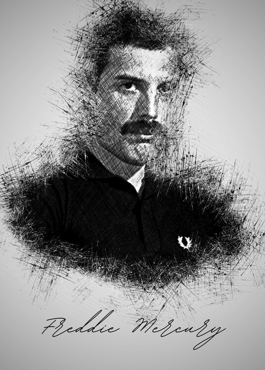 Poster F. Mercury Sketch