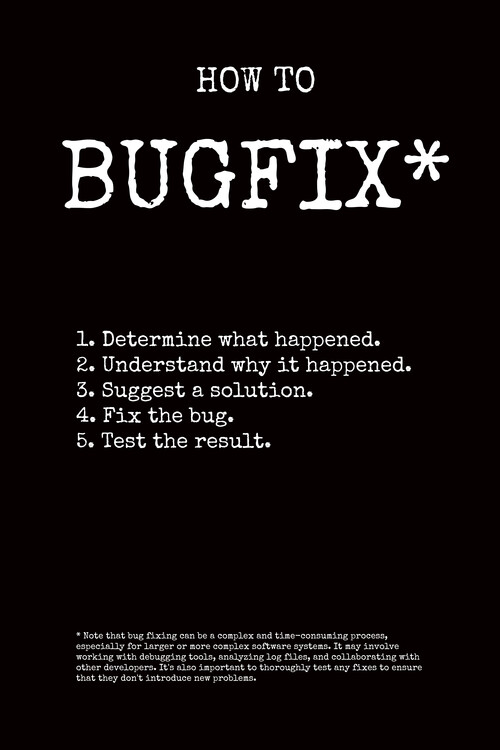 Canvas Print How to bugfix