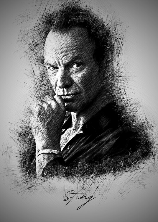 Poster Sting Sketch