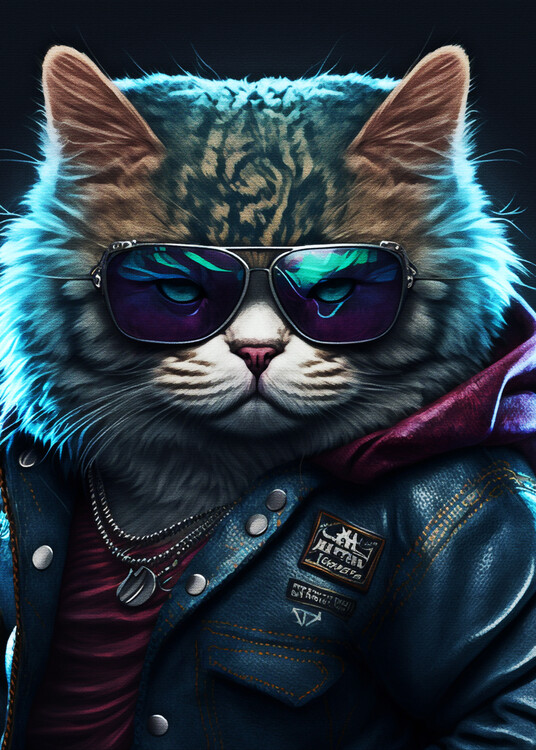 Canvas Print Thug Cat