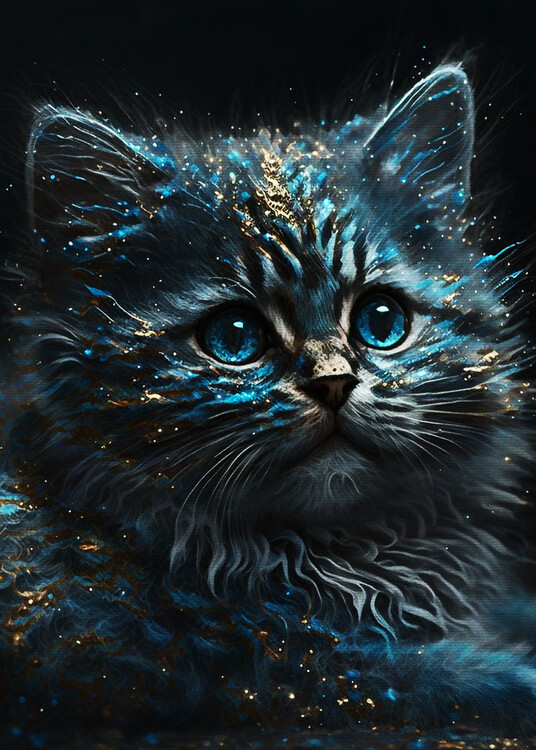 Poster Paint Cute Cat