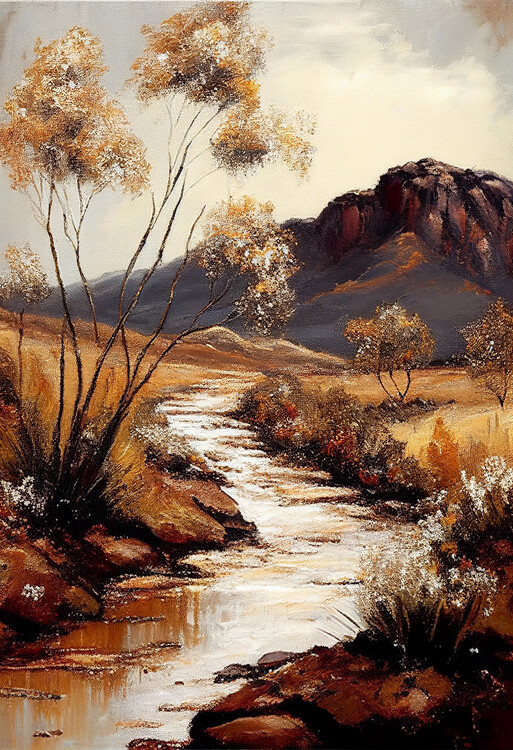 Poster Golden Desert