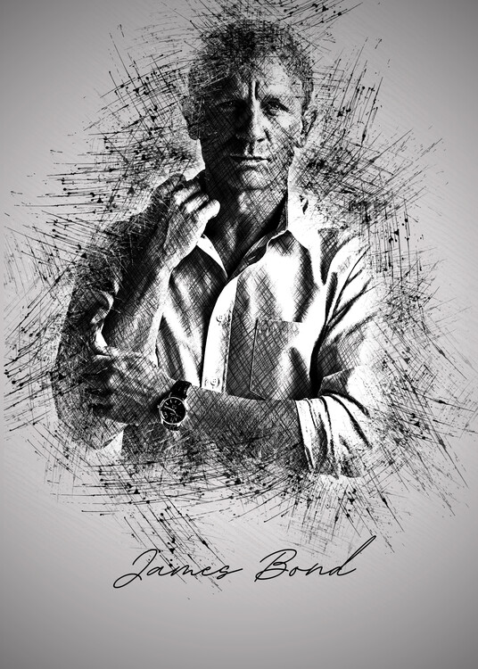 Poster James B. Sketch