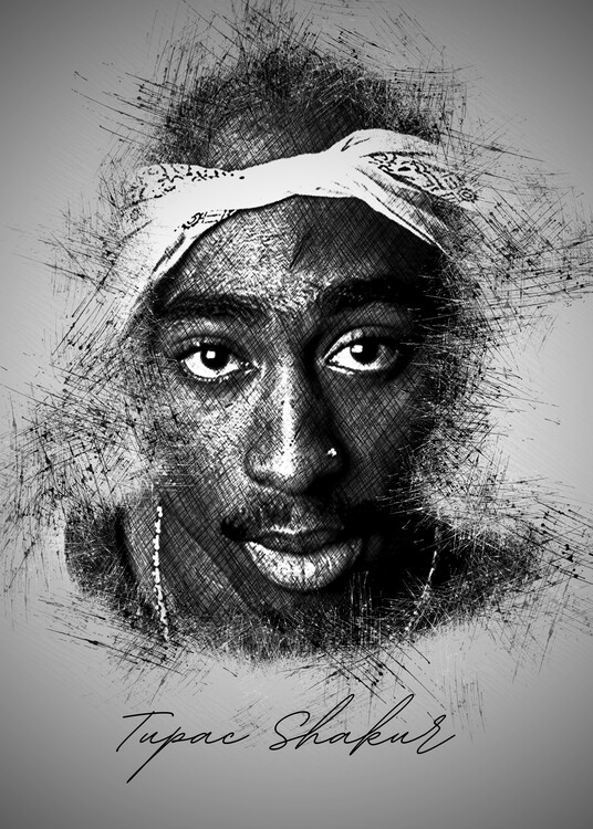 Poster T. Shakur Sketch