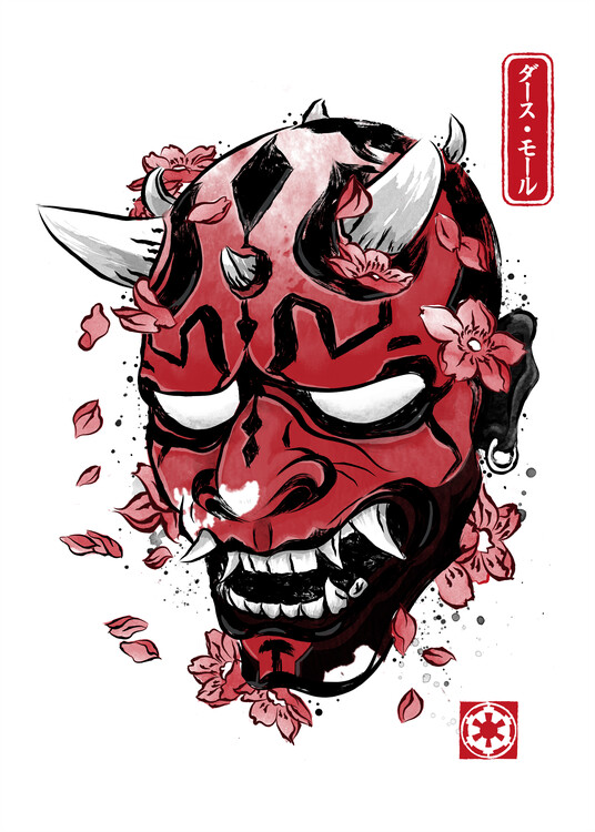 Obraz na plátně Dart oni mask