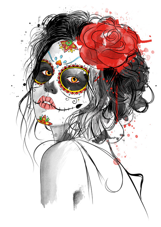 Poster Dia de los muertos