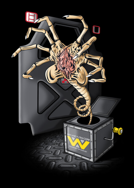 Плакат Facehugger in the box