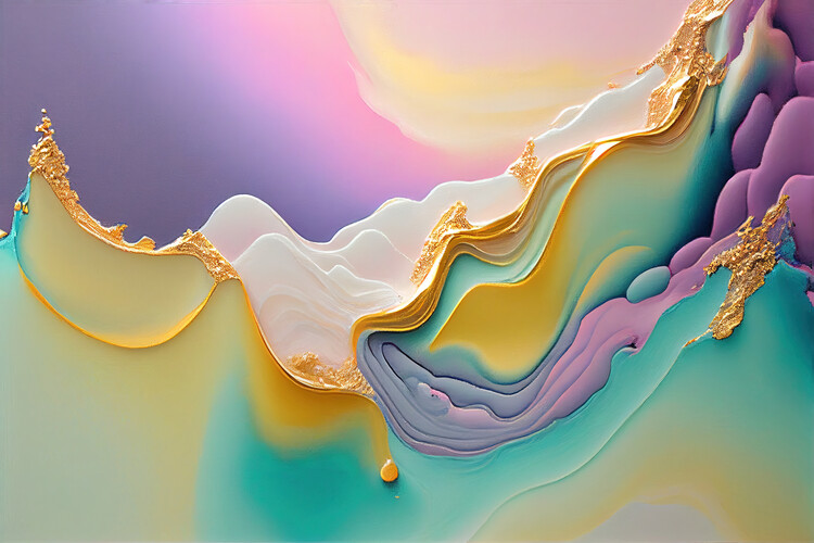 Poster Pastel abstract