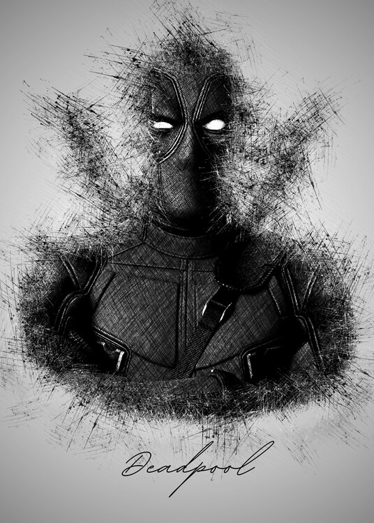 Poster Dead Pool Sketch