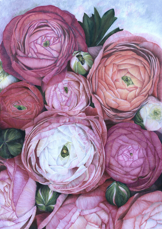 Poster Arleth ranunculus bouquet