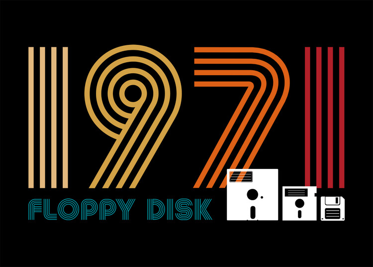 Плакат Floppy disk 1971