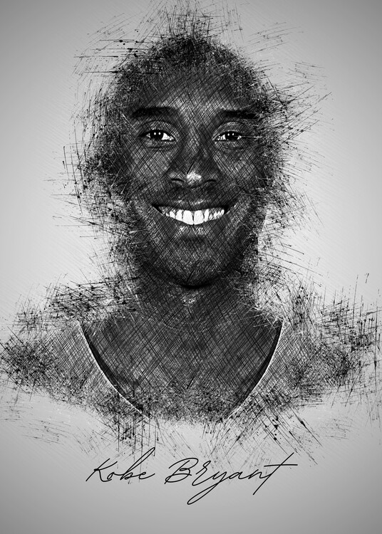 Poster Kobe Mamba Sketch
