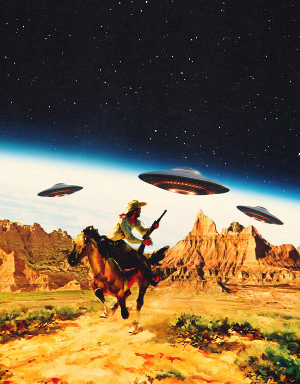 Poster UFO Space Chase