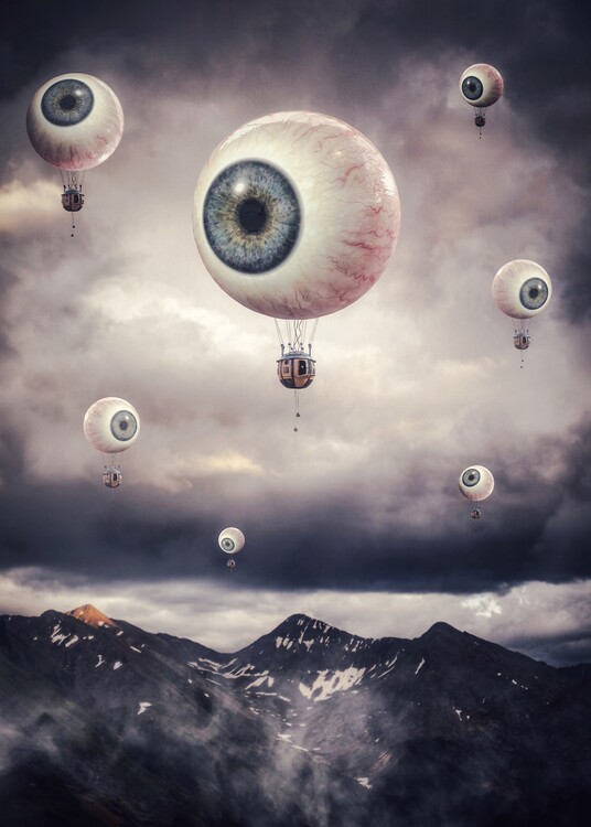 Vászonkép Balloon Eye Control Big Brother