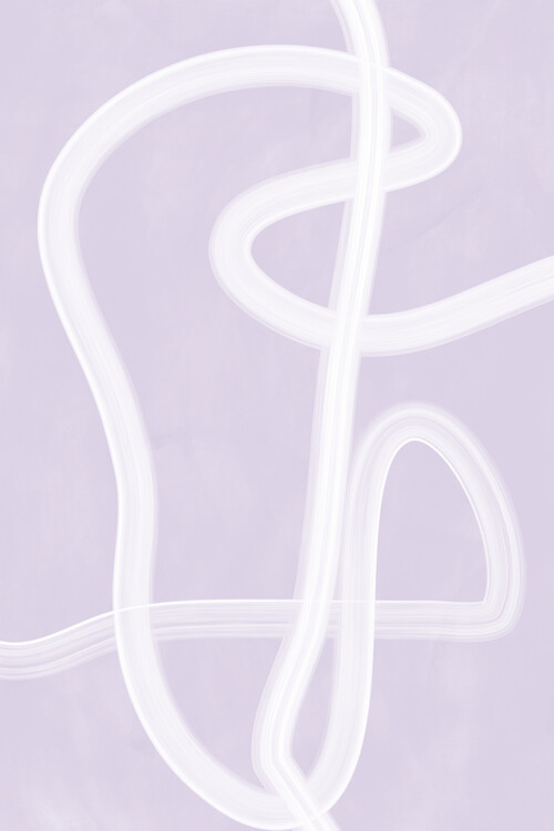 Poster Purple Line Art Poster No.1