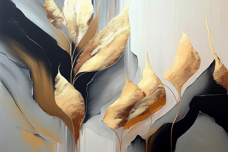 Poster Golden Abstraction H