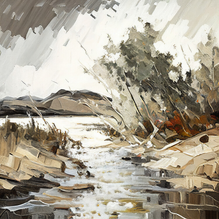 Poster Lake View Painting