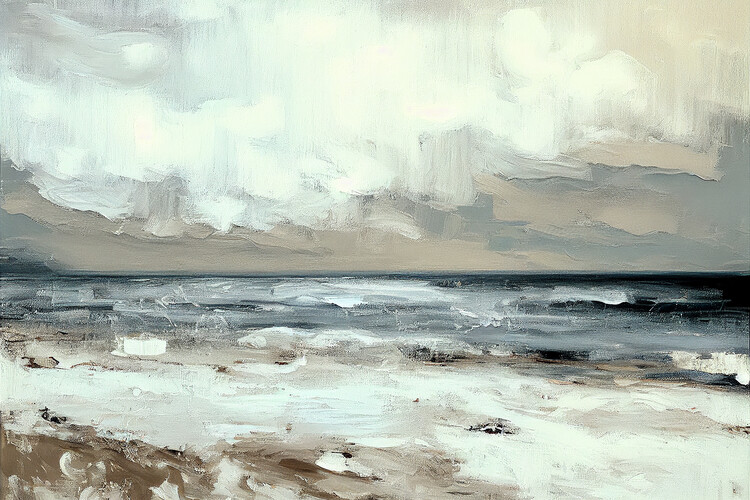 Poster Seascape Painting