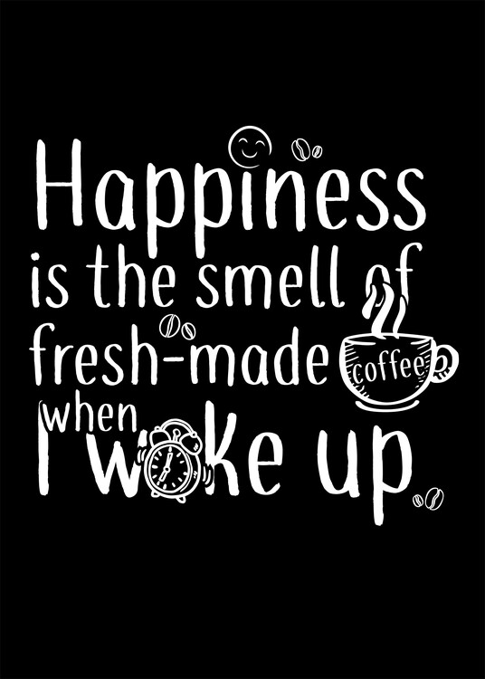 Плакат Happiness is a cup of coffee