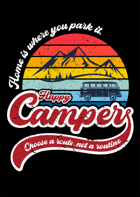 Плакат Happy camper