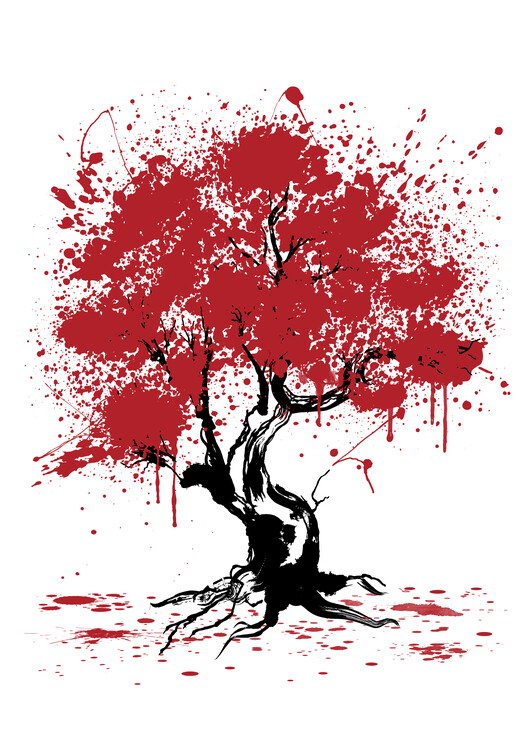 Плакат Sakura tree