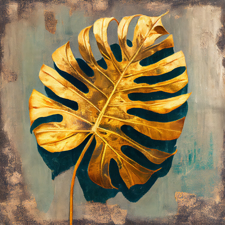 Poster Monstera Gold