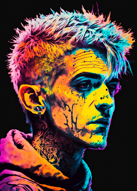 Плакат Colorful Lil Peep