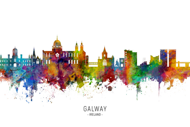 Плакат Galway Ireland Skyline