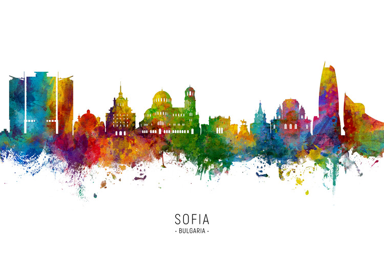 Canvas Print Sofia Bulgaria Skyline