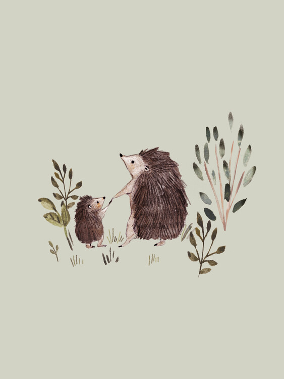Poster Motherhood - hedgehog
