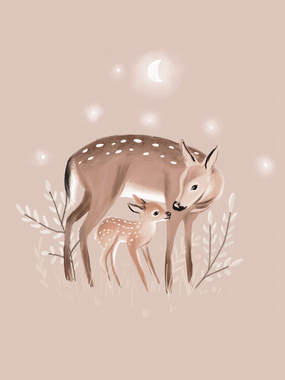 Poster Motherhood - deer