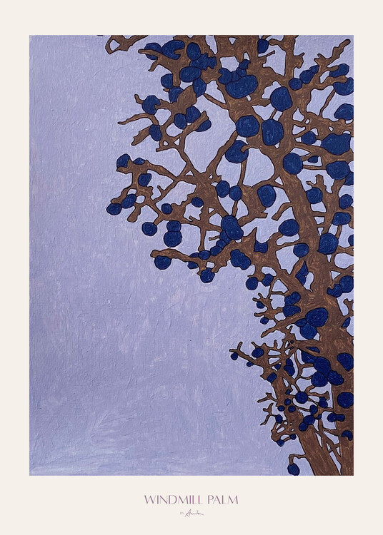 Levně Plakát, Obraz - Windmill Palm, Annika John, 30 × 40 cm