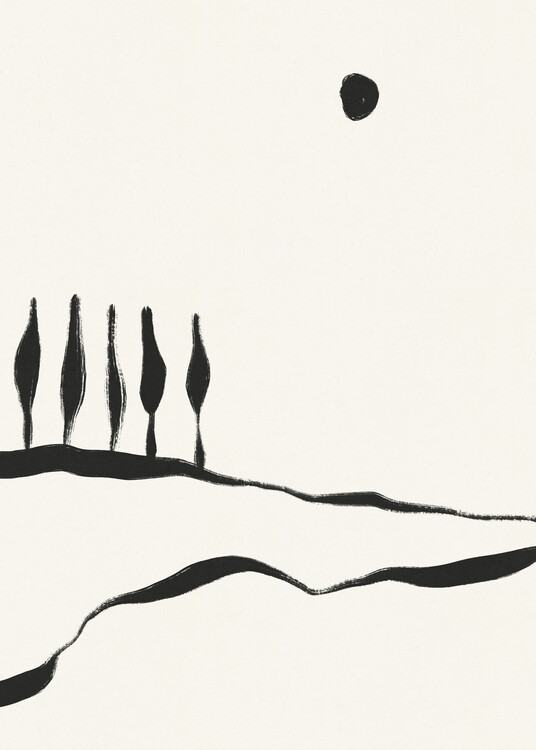 Poster Minimal Line Landscape