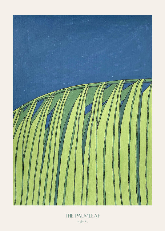 Levně Plakát, Obraz - The Palmleaf, Annika John, 30 × 40 cm