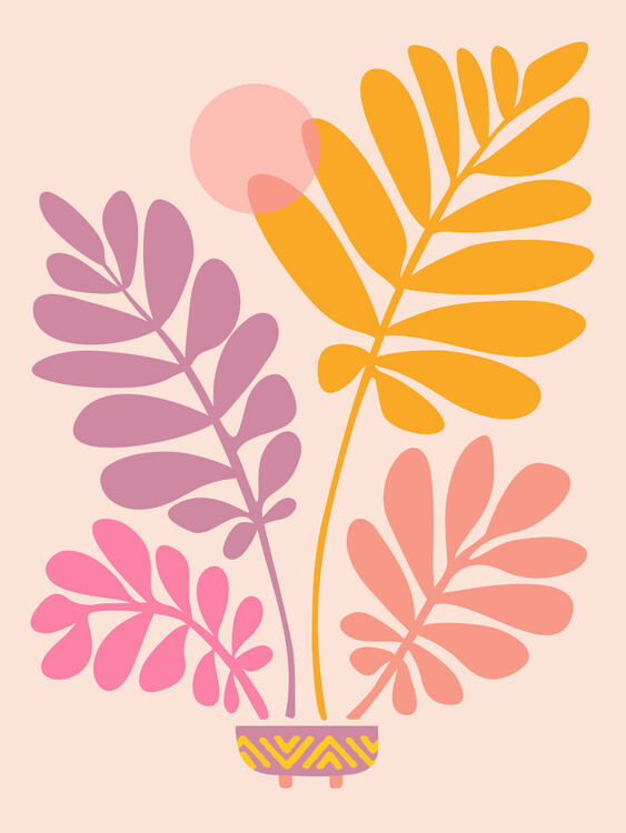 Poster Kristian Gallagher - Retro Dancing Garden