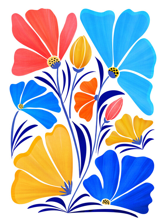 Plakát Kristian Gallagher - Floral Friends