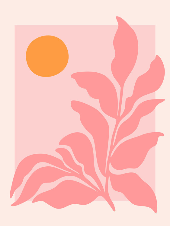 Plakát Kristian Gallagher - Sunny Pink Garden