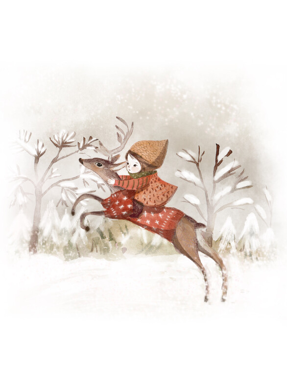 Poster Trough the snow