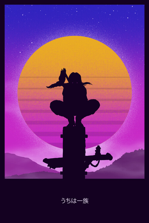 Plakat Retro Uchiha