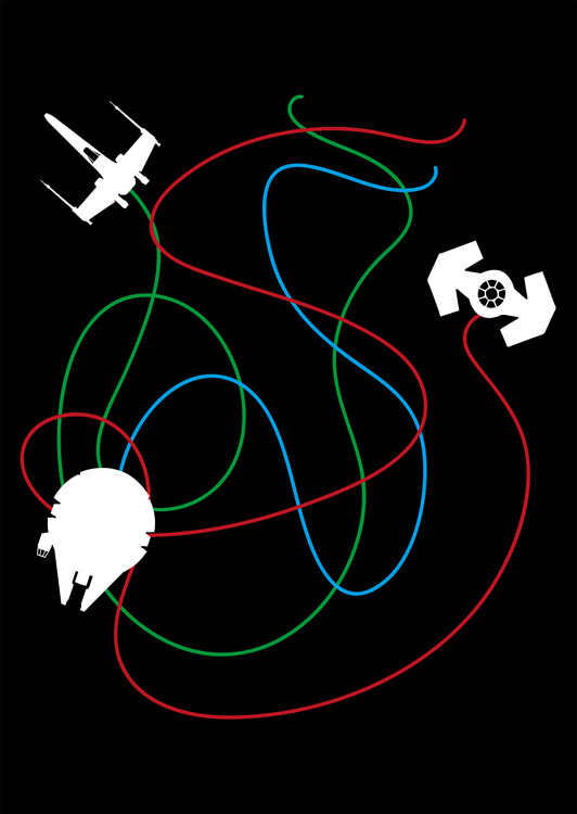 Canvas Print Space scrawl