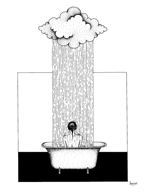 Плакат Bath Woman