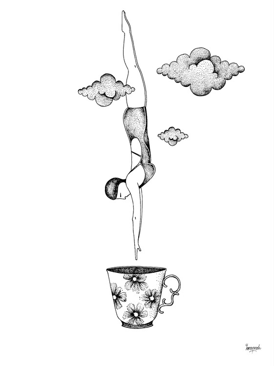 Плакат Tea Woman