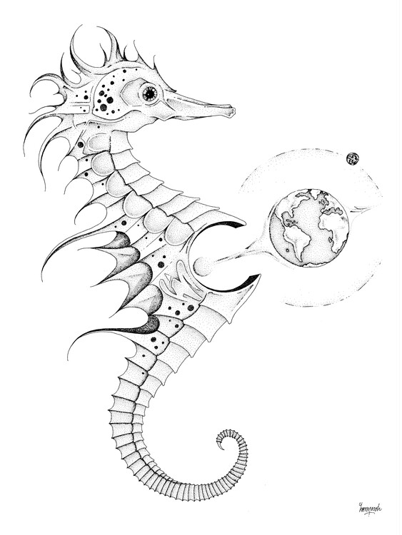Плакат Hippocampe World
