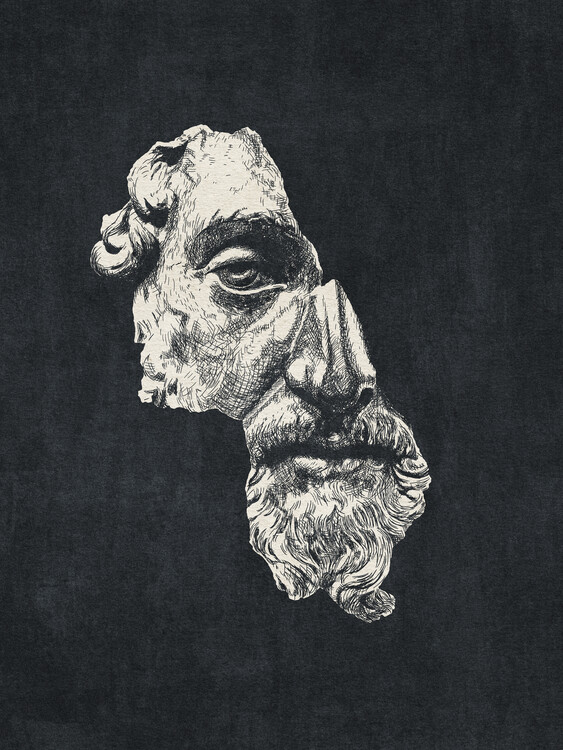 Plakát ANCIENT / Marcus Aurelius Antoninus Augustus - ink dark