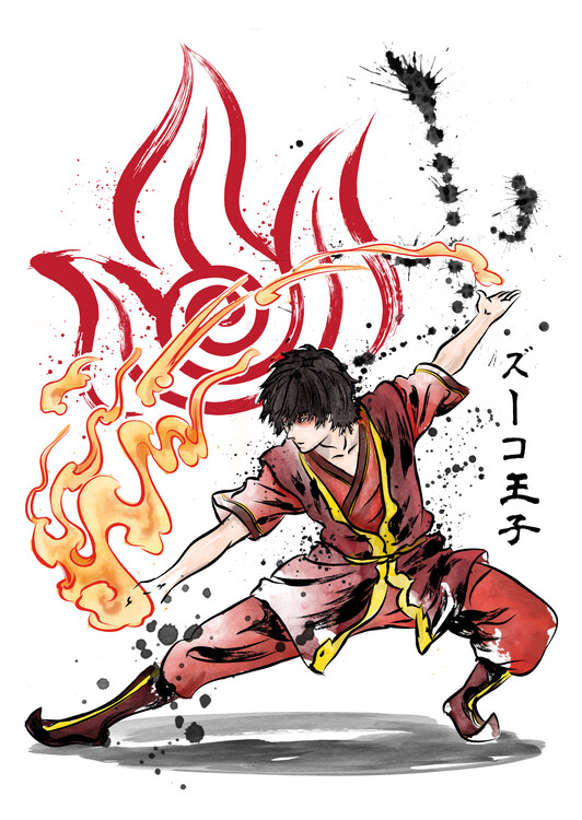 Canvas Print The power of fire nation