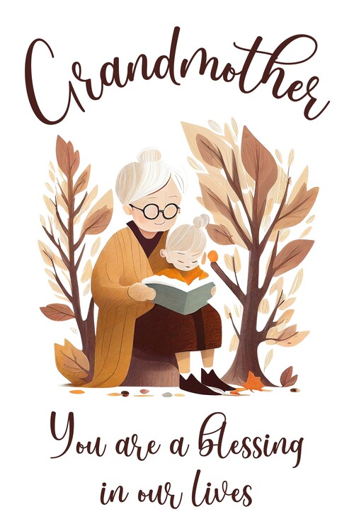 Poster Grandmother you are a blessing in our lives