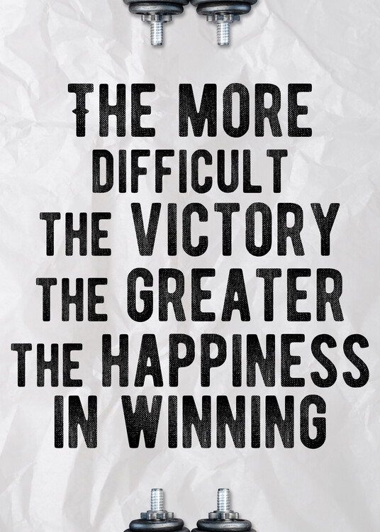 Plakát The Victory - Motivational Quote