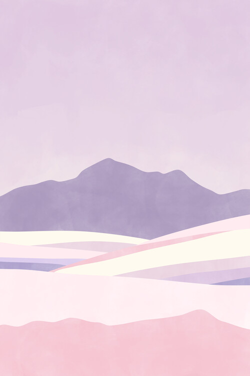 Poster Purple & Pink Landscape Poster