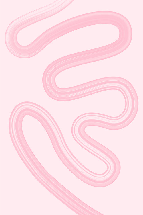 Poster Pink Brush Stroke Poster